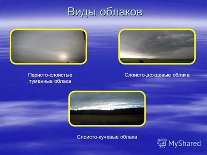 Виды облаков слоистые