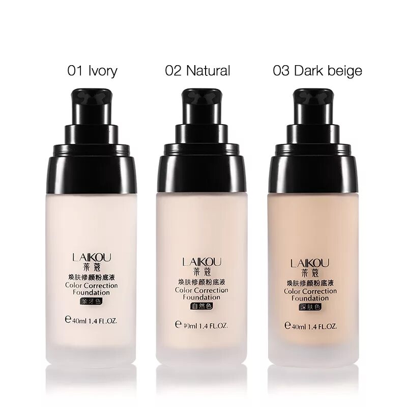 LAIKOU тональный крем. Тональная основа Base 4 u. Тональный к крем Foundation LAIKOU. LAIKOU Makeup Tool Base face Color correction Liquid Foundation 40ml.