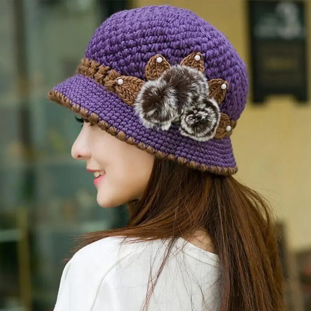 Теплые шляпки крючком. Теплые шляпки крючком. Теплые шляпки крючком. Шапка женская. Необычные шапки.