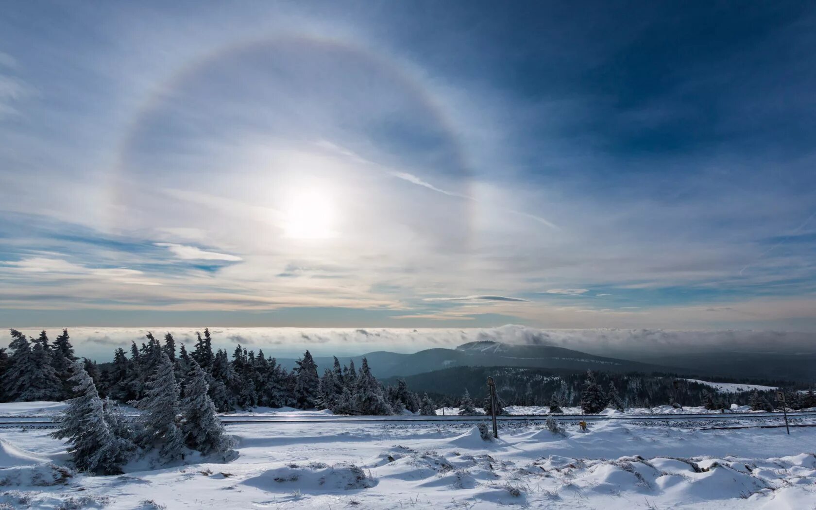Snow sky