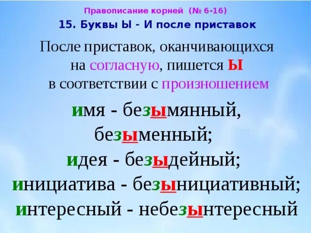 Как пишется безынтересный или безинтересный. Буква ы после приставок оканчивающихся на согласный. После приставок оканчивающихся на согласную. Правописание приставок оканчивающихся на согласную. После приставки оканчивающейся на согласный.