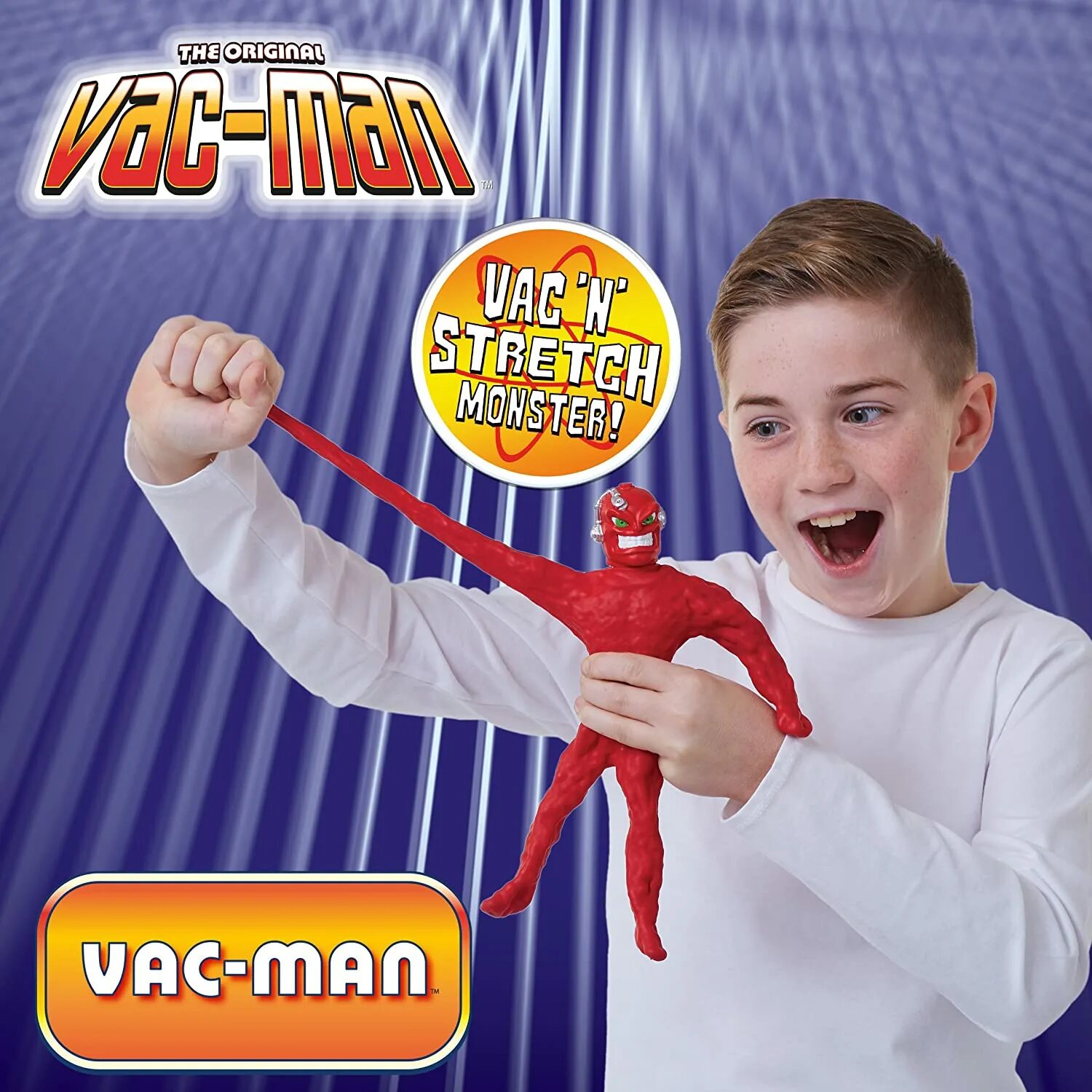 He stretched. Фигурка stretch Mini VAC-man 06720. ВАК Мэн стретч Армстронг. Stretch VAC man игрушка. Большой стрейч ВАК Мэн.