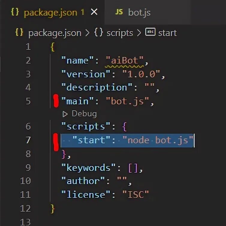Node js discord bot