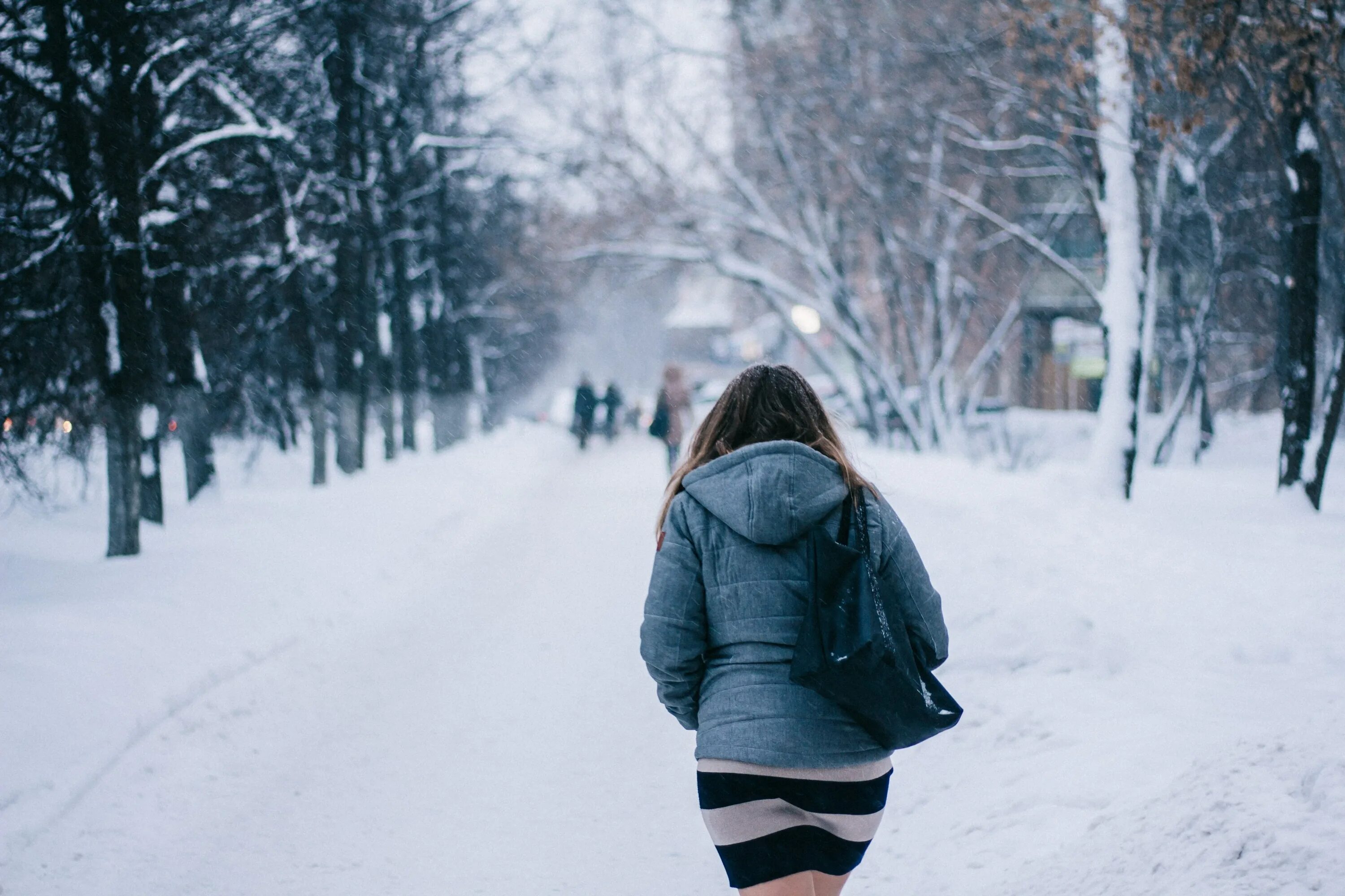 Walking in winter