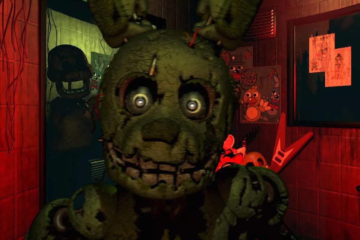 Играть игру 5 ночей. Five Nights at Freddy's 3 Фредди. ФНАФ 3 Фредди скример. Five Nights at Freddy's СПРИНГТРАП.