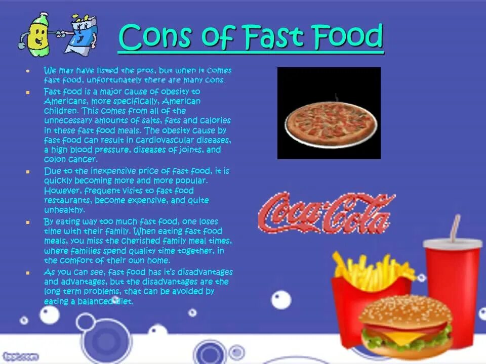 Fast food Pros and cons. Advantages and disadvantages of fast food. Fast food disadvantages. Advantages of Junk food. Фаст фуд перевод