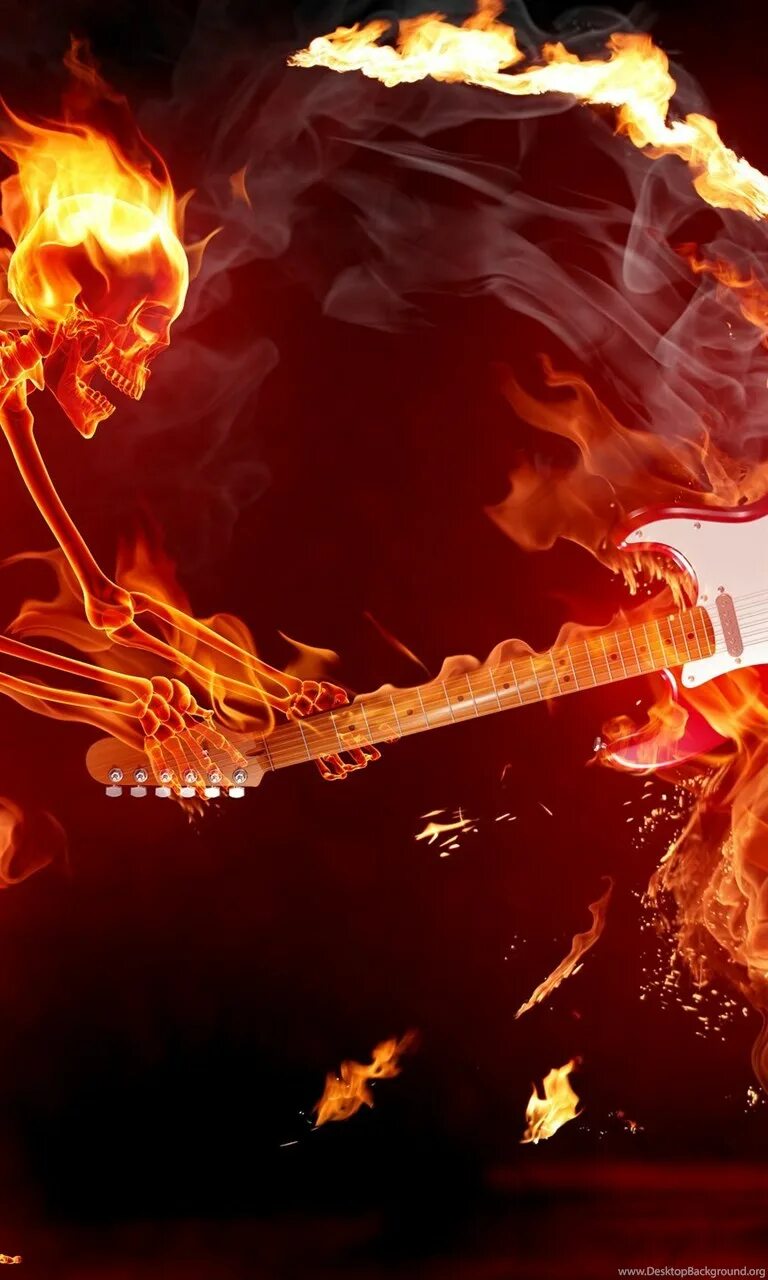 Гитара сгорела. Огненный скелет. Горящая гитара. Огонь. Горящие гитары.