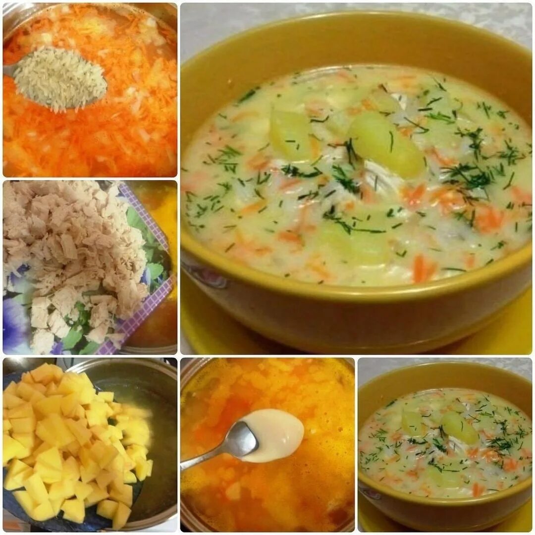 Сырный суп. Суп с плавленным сыром и курицей. Суп из плавленных сырков. Сырный суп с плавленным сыром. Супы поэтапно