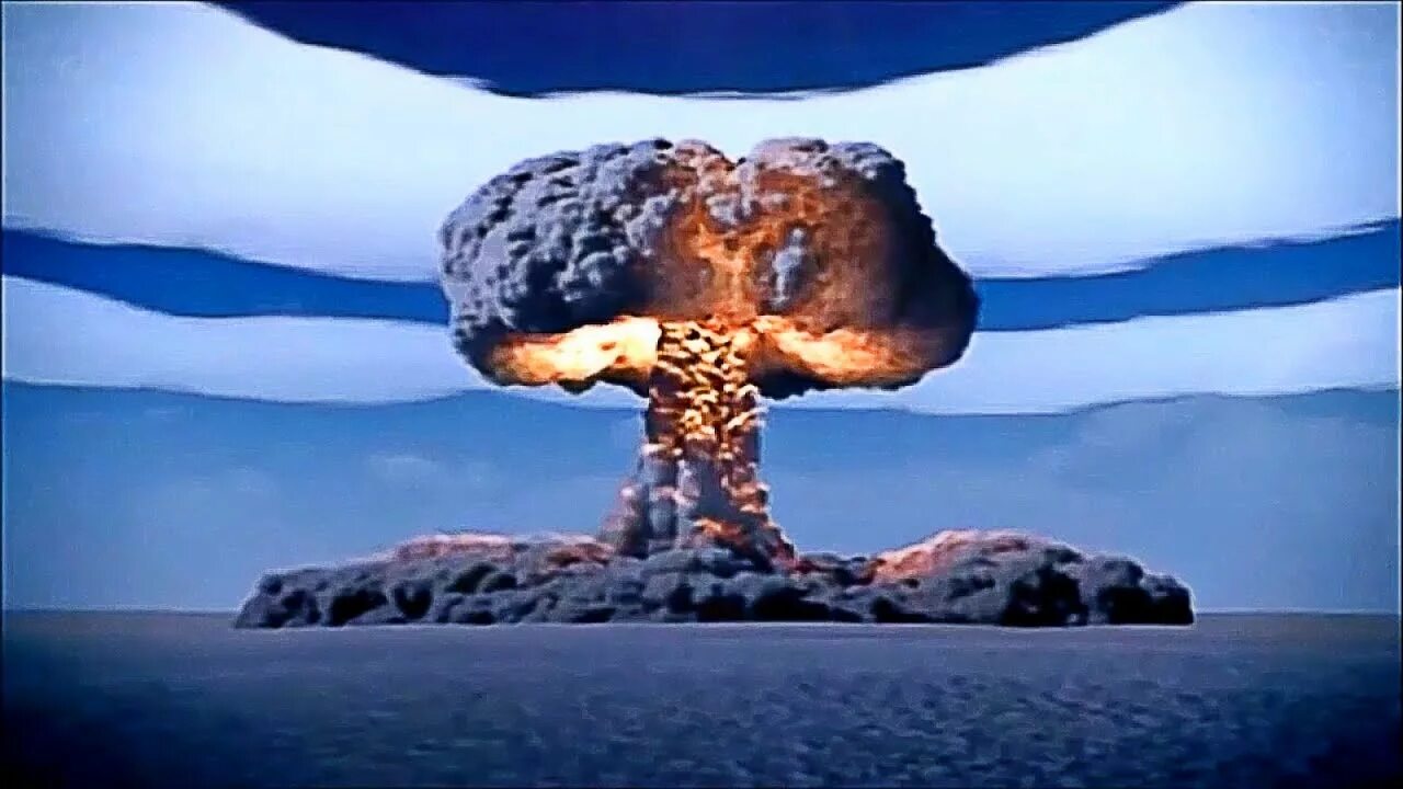 Мощнейший ядерный взрыв в истории. Взрыв царь бомбы на новой земле. Ядерный гриб царь бомбы. Кадры взрыва «царь-бомбы». Новая земля царь бомба.