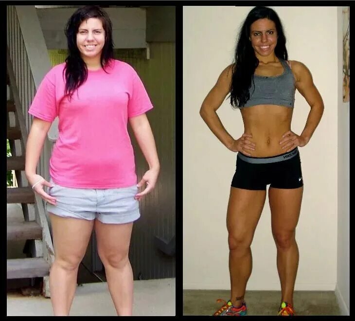 Похудение до и после. Фитнес до и после девушки. До и после похудения девушки.