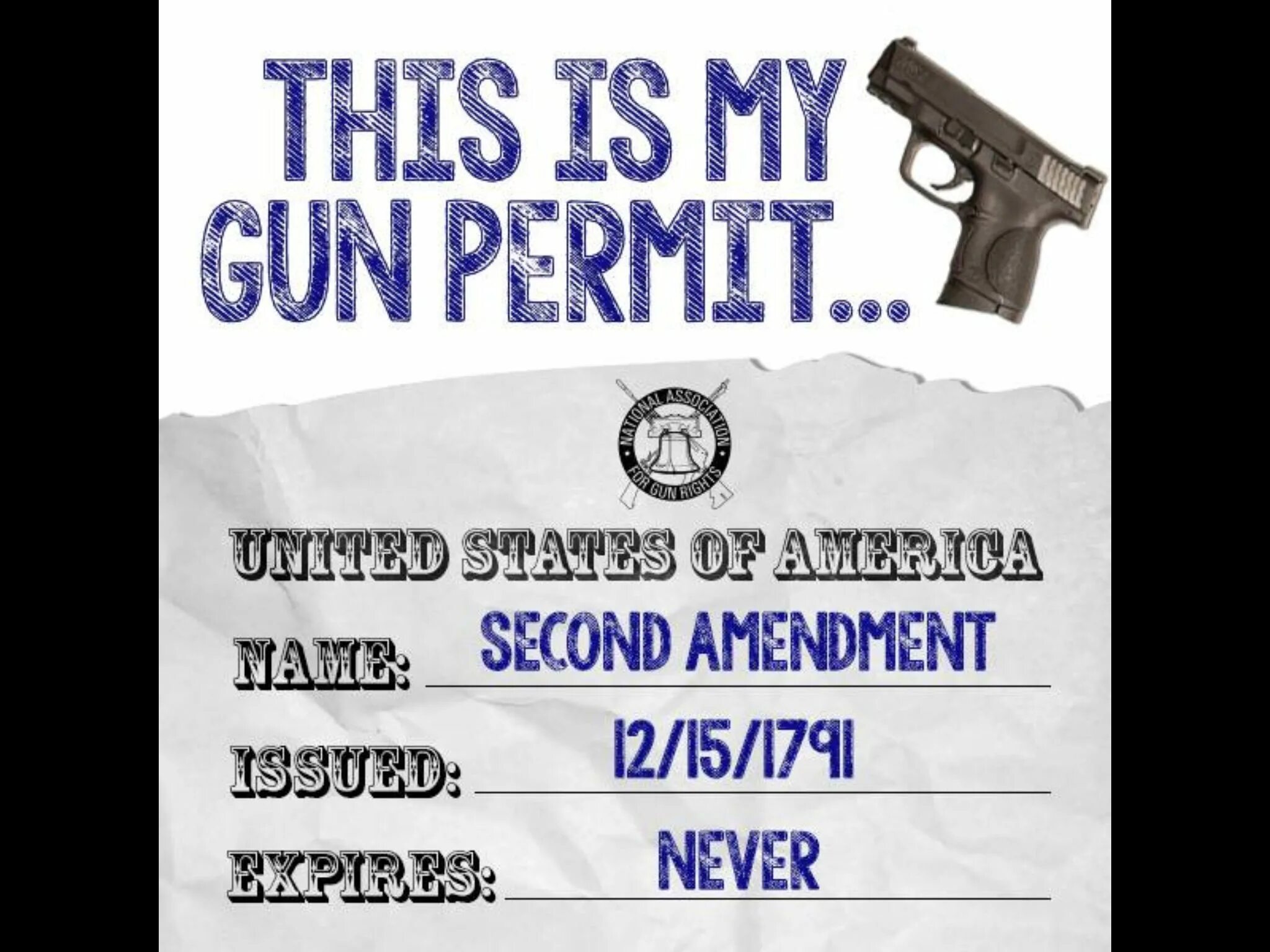 Is that a gun. Gun permit. 2 amendment. second amendment. gun [uk, 60&#039;s].