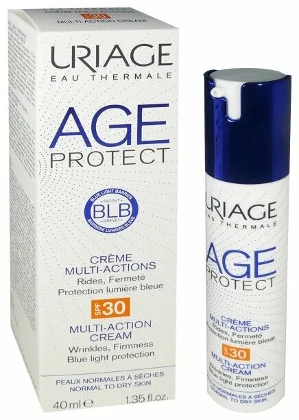 Крем Uriage age protect. Uriage age protect Multi-Action. Uriage age protect Multi-Action Cream SPF 30. Урьяж эйдж Протект крем для лица spf30 многофункциональный 40мл.