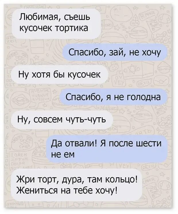 Ну хотя бы говорил. Смешные тексты. Прикольные слова девушке. Жри торт там кольцо. Шутки про тортики.