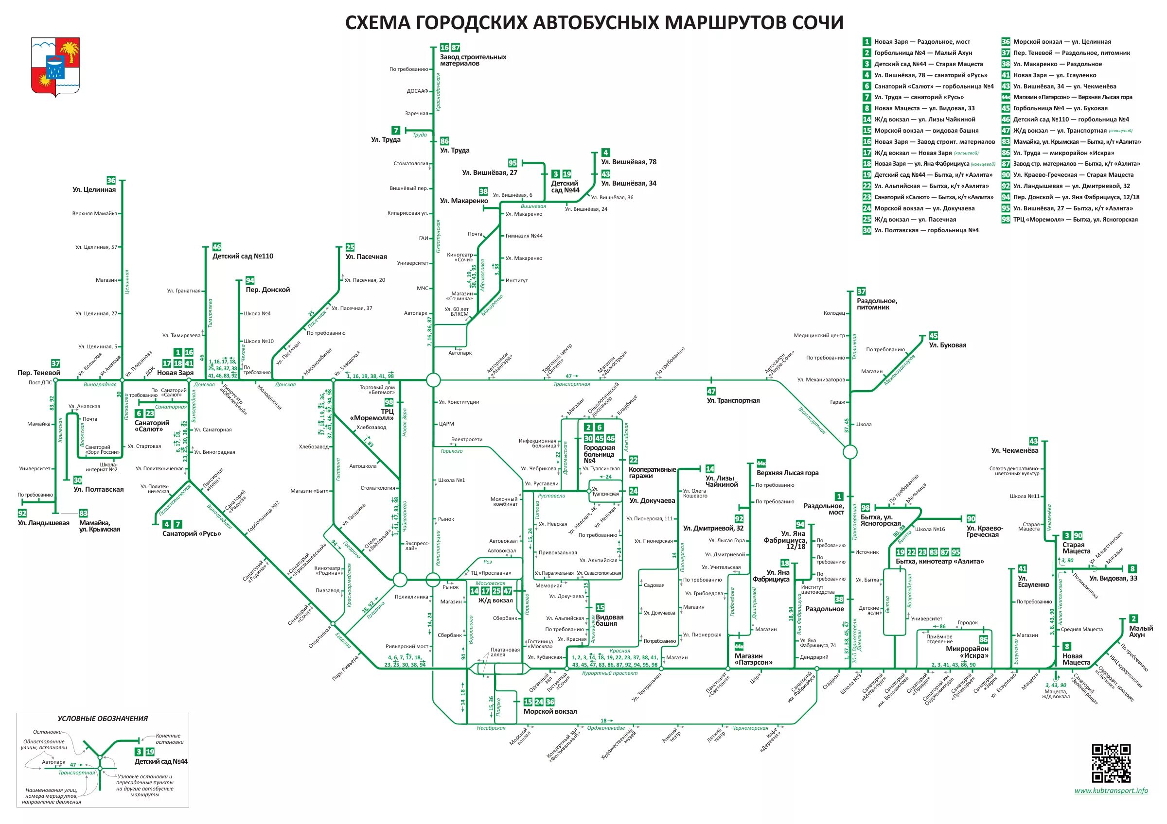 Схемы маршрутного такси