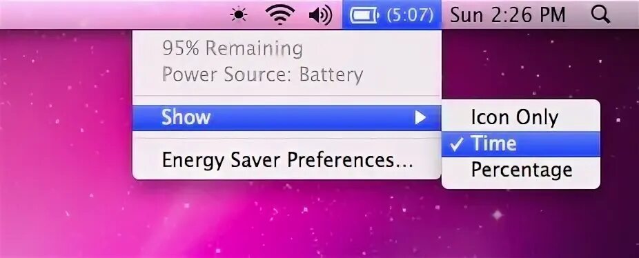 Remaining battery. Battery Mac os icon.