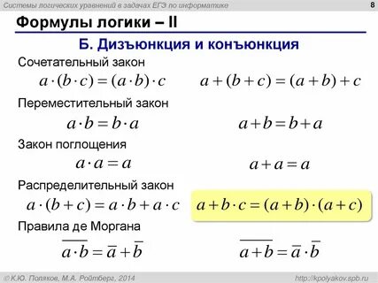 Егэ 7 информатика формулы