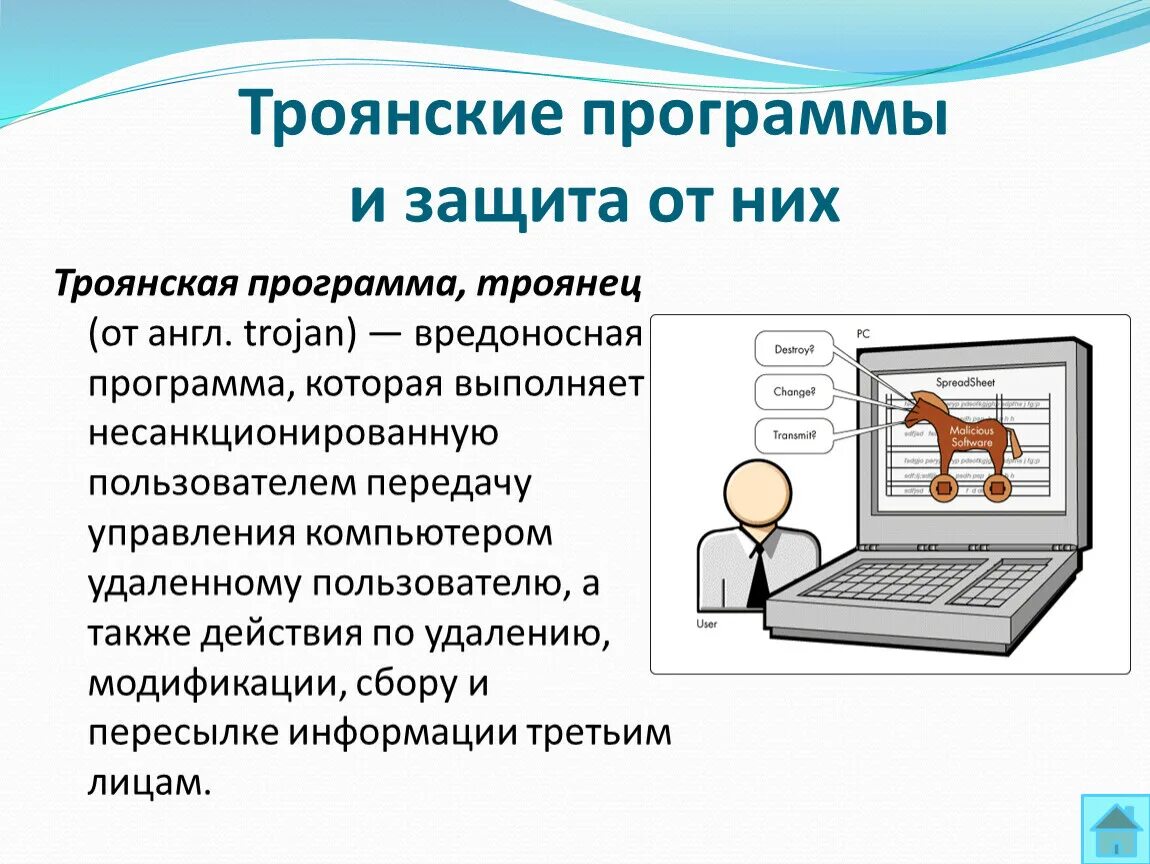 Компьютерный это вредоносная. Троянская программа. Вредоносные программы троянские программы. Компьютерные вирусы троянские программы. Троян вредоносная программа.