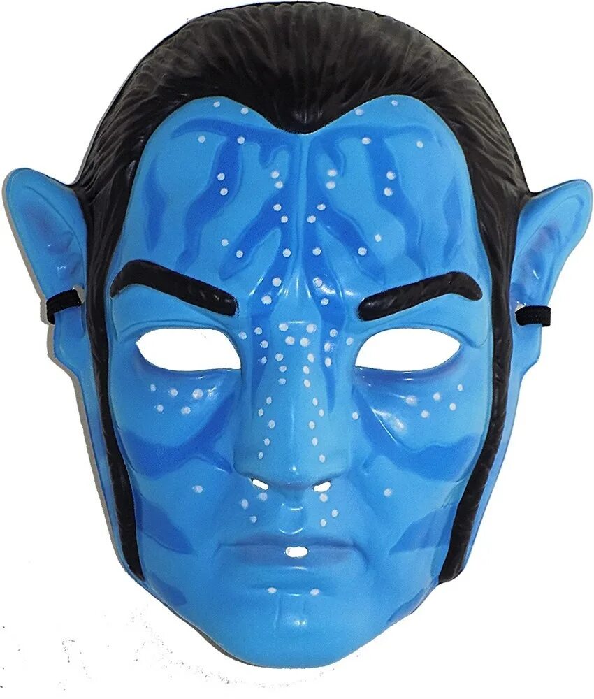 Маска "аватар-2" (арт. Пп25). Маска аватара. Маска пластиковая. Маска "синяя". Buy masks