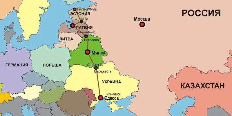 Соседи латвии