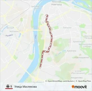 Маршрут 17 трамвая нижний
