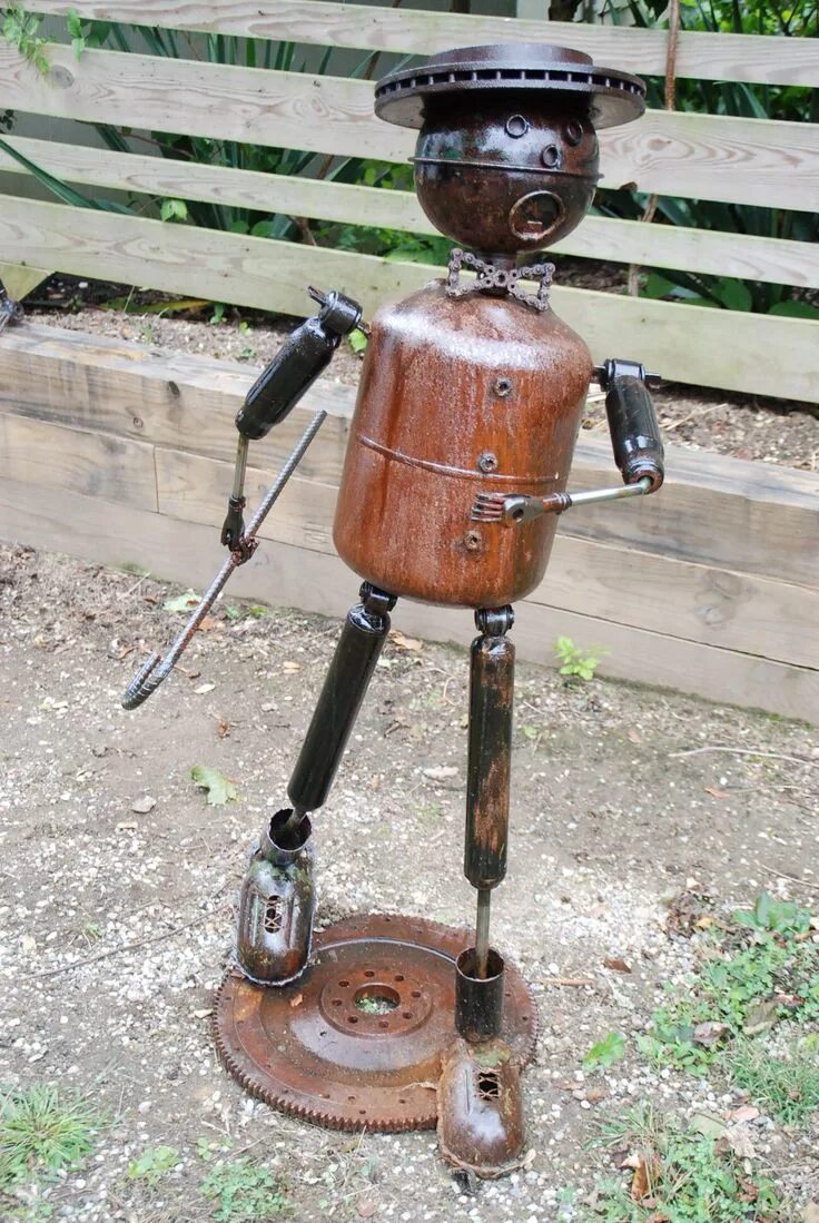 Scrap metal art by Jan van Daal Svejsning projekter, Design, Sjove