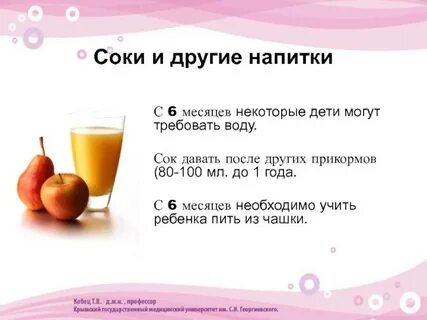 Как вводить сок