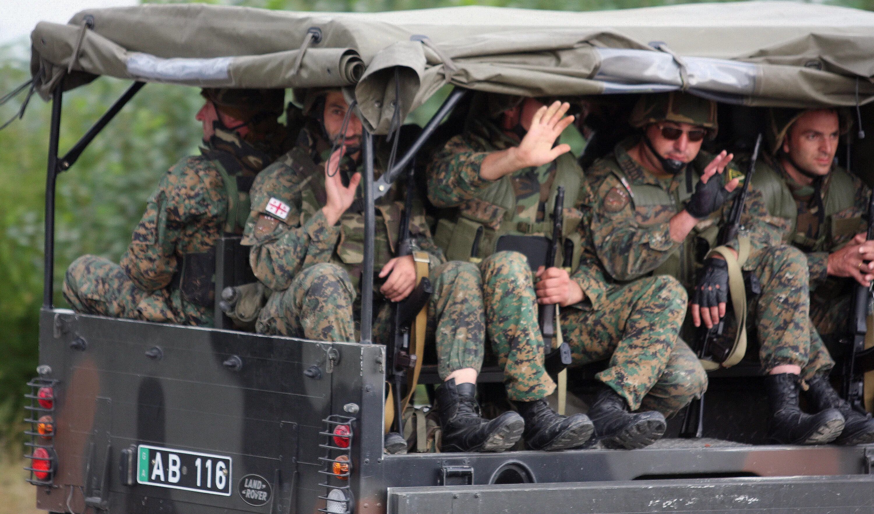 Цхинвал 2008 Грузинская армия. Грузинские военные в Южной Осетии.