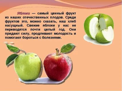 Описание фруктов какой
