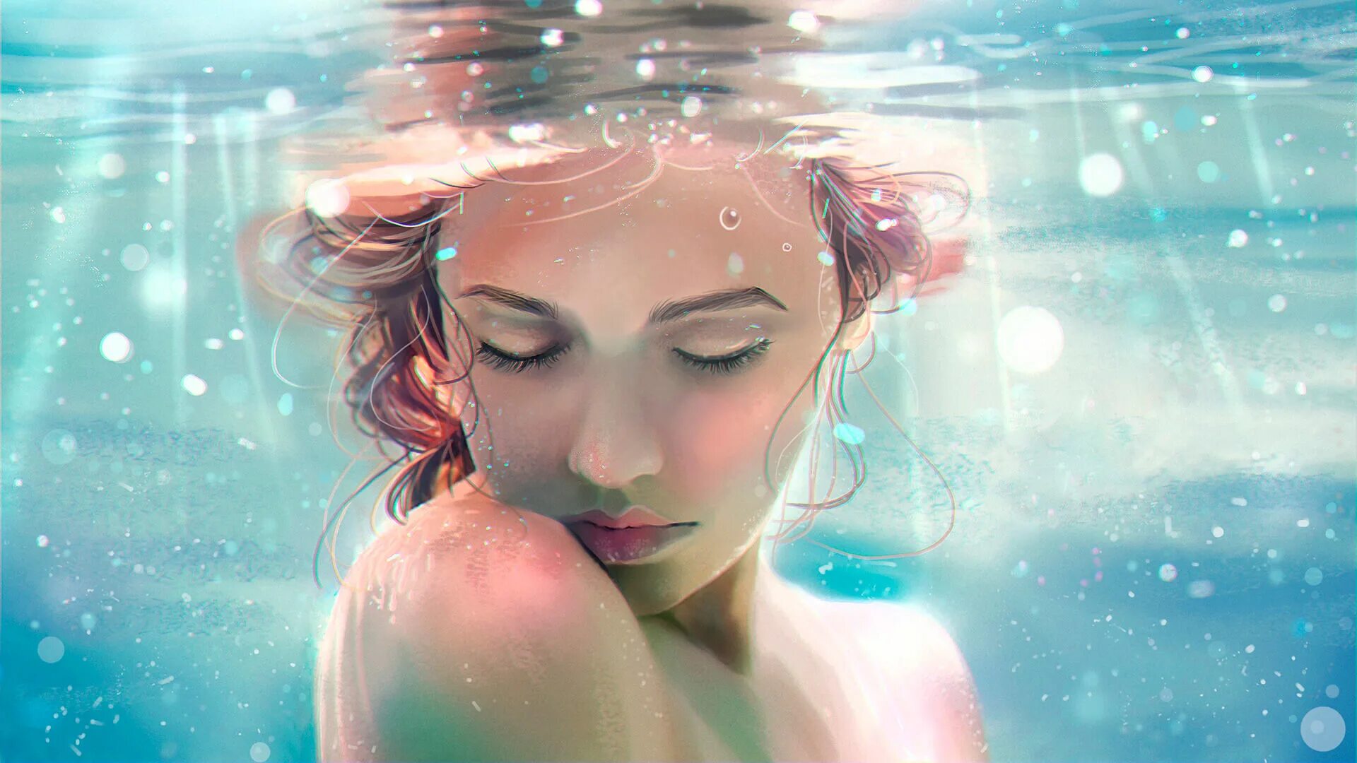 Девушка под водой. Девушка в воде. Лицо девушки в воде. Девушка под водой арт. Как будет ласково вода