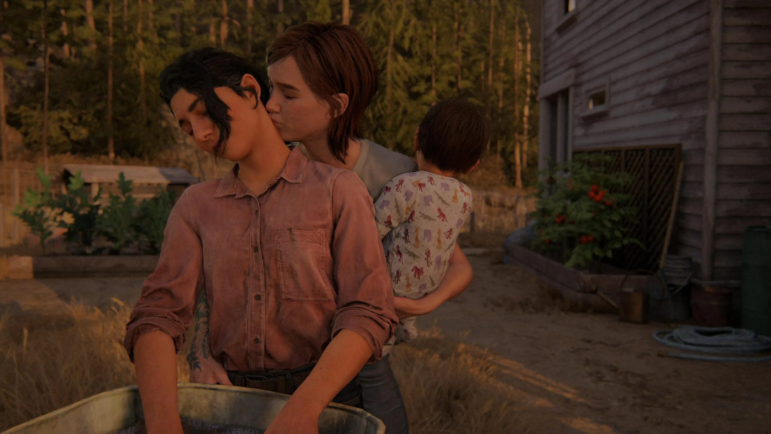 In the past people lived in. The last of us 2 ферма Элли и Дины.