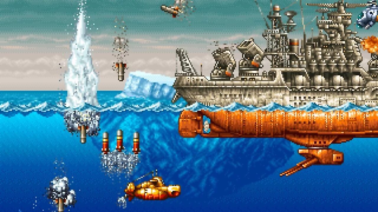 Игры корабли подводные лодки. Подводная лодка ps1. Metal Slug сега. Подводная лодка in the Hunt игра. Старая игра про подводную лодку.