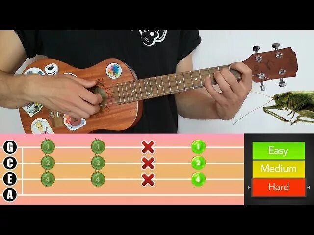 Кузнечик на укулеле 4 струны. В траве сидел кузнечик на УКУДЕ. В траве сидел кузнечик на укулеле. В ттрпаве сидел кузнечи к наукулеле. Как играть на гитаре в траве