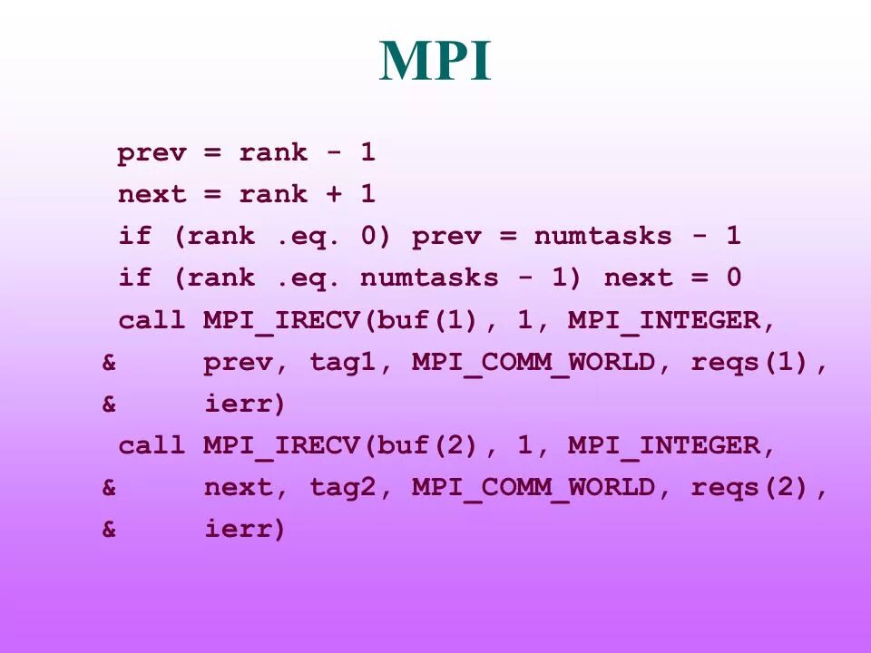Mpi comm. Mpi comm