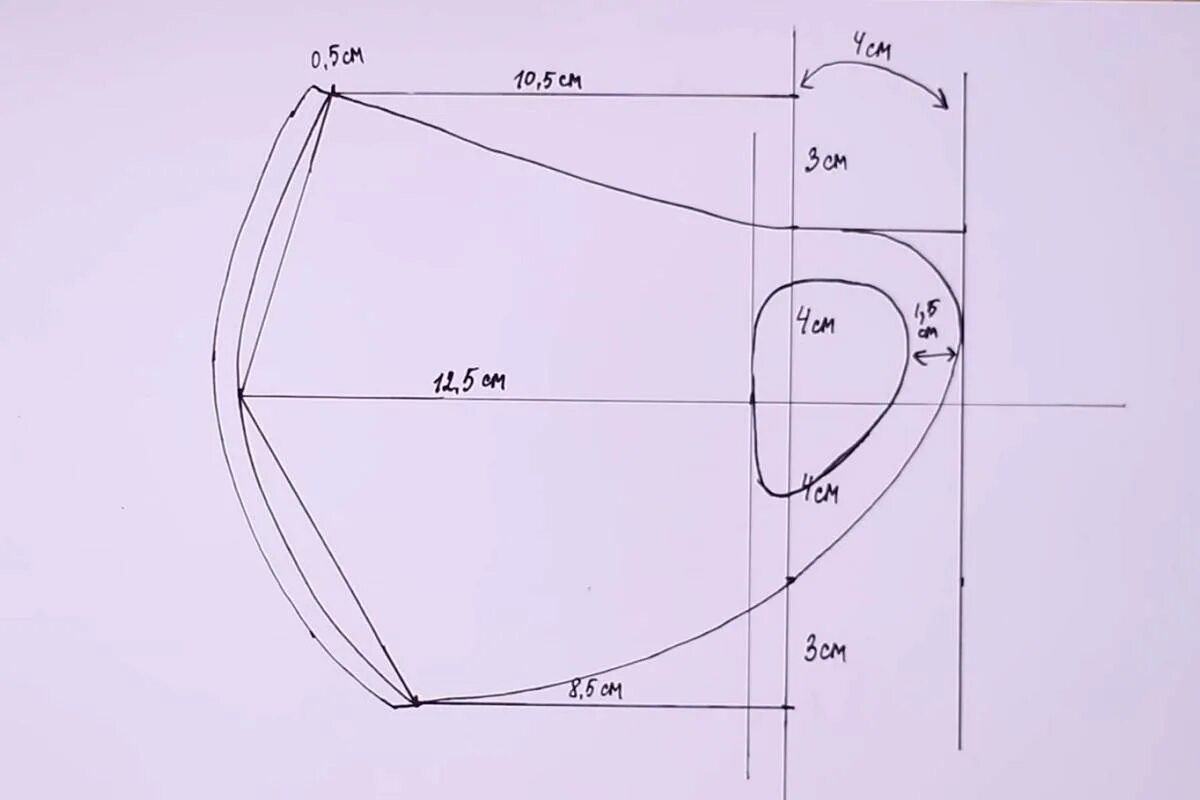 Маска защитная многоразовая выкройка с размерами. Анатомическая маска выкройка. Выкройка медицинской маски для лица из ткани. Выкройка защитной маски для лица из ткани. Маска руками сшить