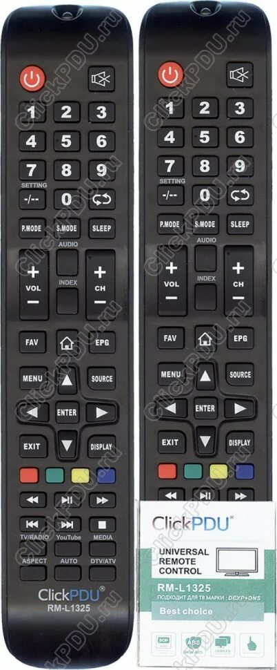 Перезагрузить пульт dexp. Пульт clickpdu rm-l1325. rm-l1325. пульт clickpdu rm-l1325 коды. dexp/dns/dofler rm-l1325 clickpdu универсальный пульт для тв.