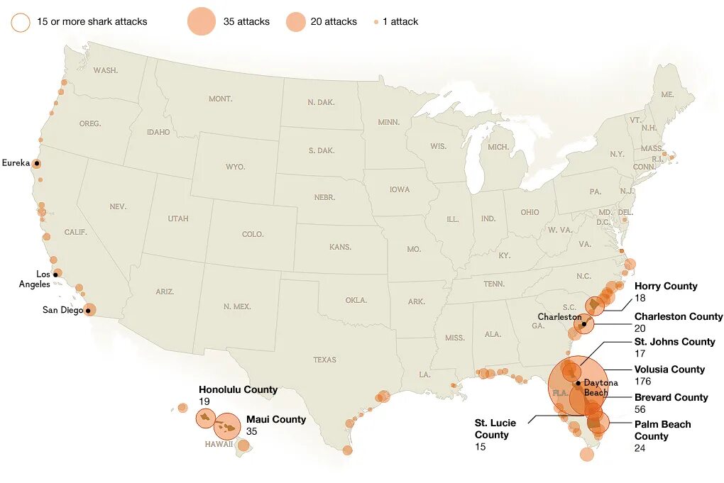 Юнита сша. Карта нападения акул в мире. Карта нападения акул. США акулы карта.