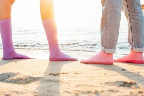 Girls feet in socks