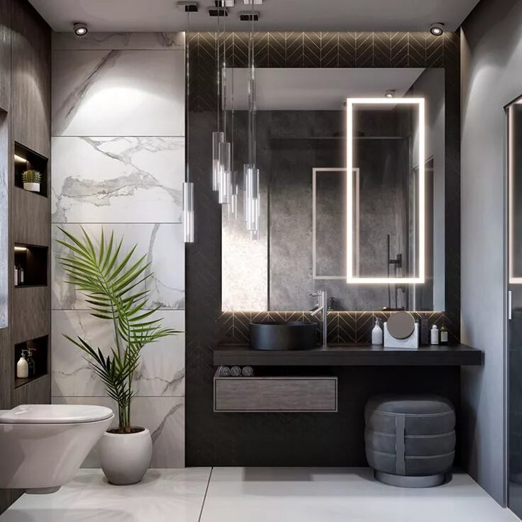 Интерьер санузла в современном стиле Pin on 001_BYVisuals_T-HOUSE