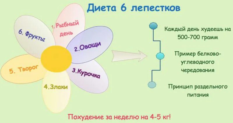 День семь лепестков по шагово. Диета лепестки 7 лепестков меню на каждый. Диета лепестки 6 лепестков меню. Диета Ромашка 6 лепестков меню. Диета 7 лепестков для похудения.