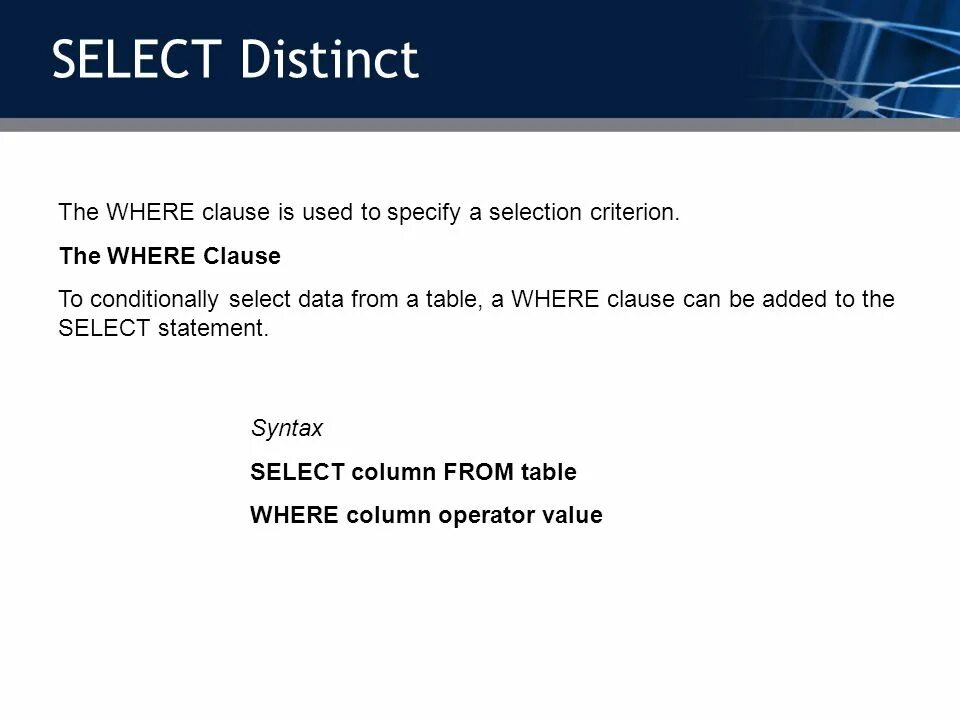 Allowedtypes fixedstring select allowedtypes. Distinct SQL. Select distinct SQL. Select from таблица. Оператор distinct.