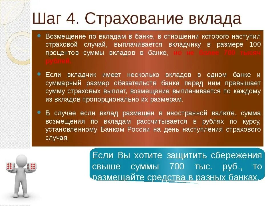 Страхование вкладов страховые случаи. Страхование банковских вкладов. Возмещение вклада. Страховка вклада в банке. Страхование банковских вкладов сумма.