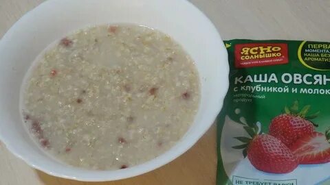 Овсяная каша на молоке калории