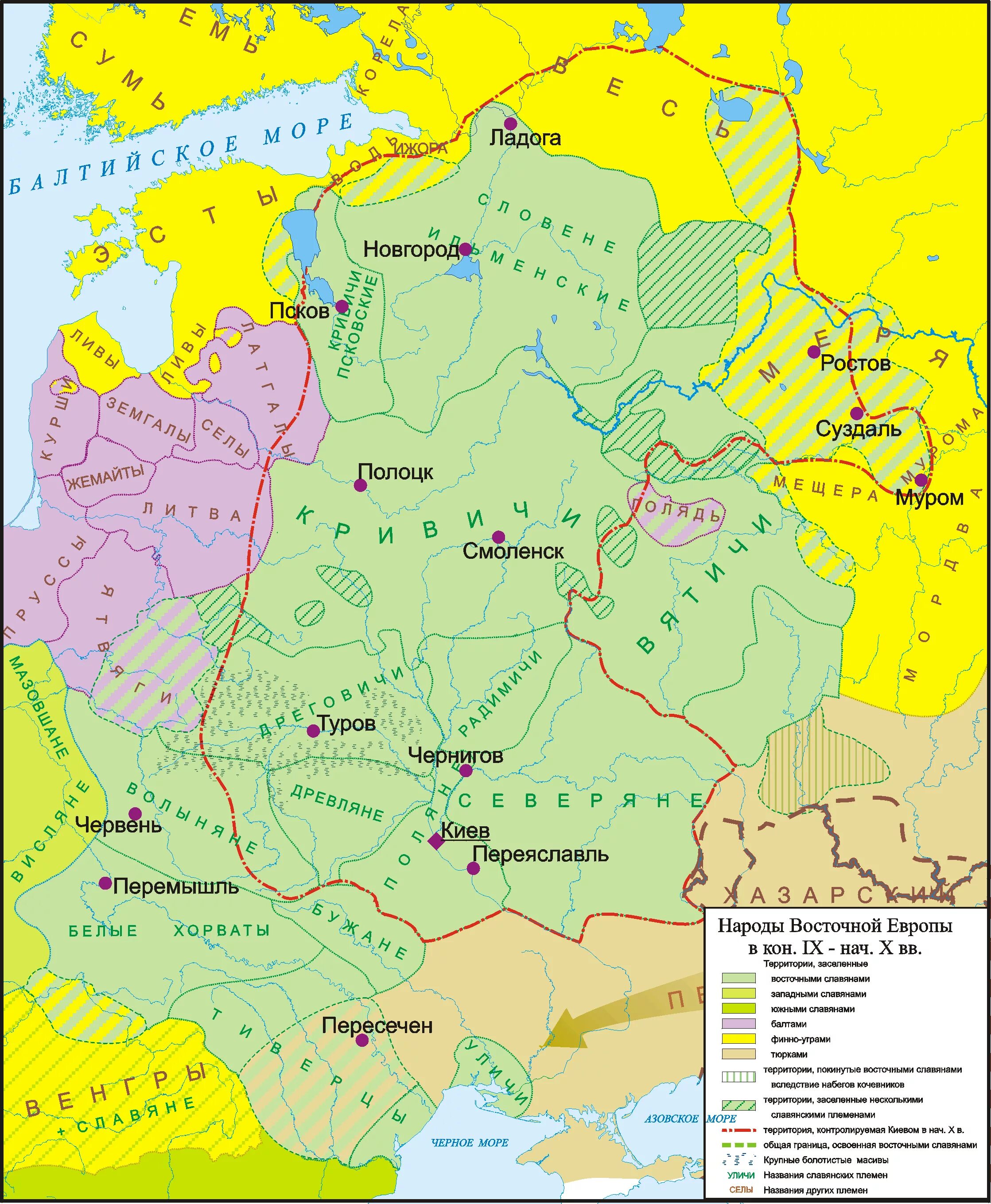 Расселение восточная европа. Карта Руси 9 век племена. Карта древней Руси 9 век племена. Племена древняя Русь карта IX век. Карта Руси 10 века племена.