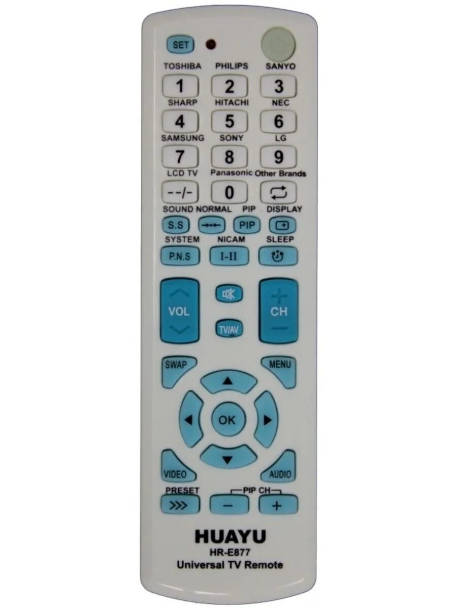 Пульт Huayu HR-e877. Пульт Huayu HR-e877 Universal TV Remote. Пульт для телевизора Huayu HR-e877, универсальный. Код для пульта Huayu HR e877. Пульт huayu купить