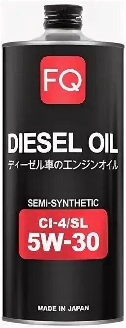 Масло моторное FQ Diesel Semi-Synthetic ci-4/SL 5w30.. Моторное масло FQ 5w30 отзывы. FQ масло моторное в Японии. Масло fq 5w30