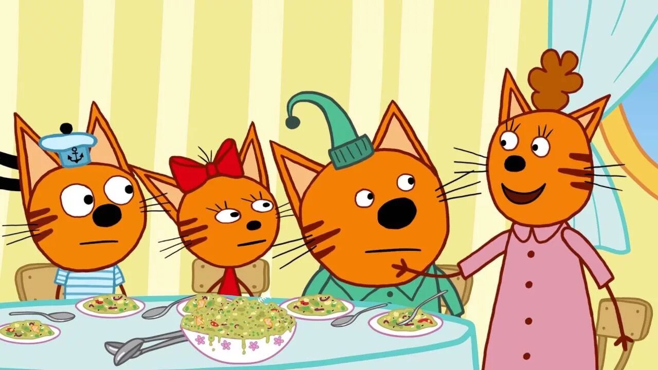 3 кота повар. Три кота Карамелька и компот.