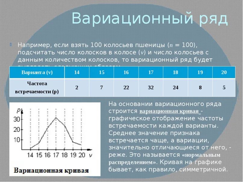 Лабораторная работа модификационная изменчивость 10 класс биология. Вариационный ряд. Вариационный ряд и вариационная кривая. Вариационный ряд таблица. Лабораторная работа вариационный ряд и вариационная кривая.