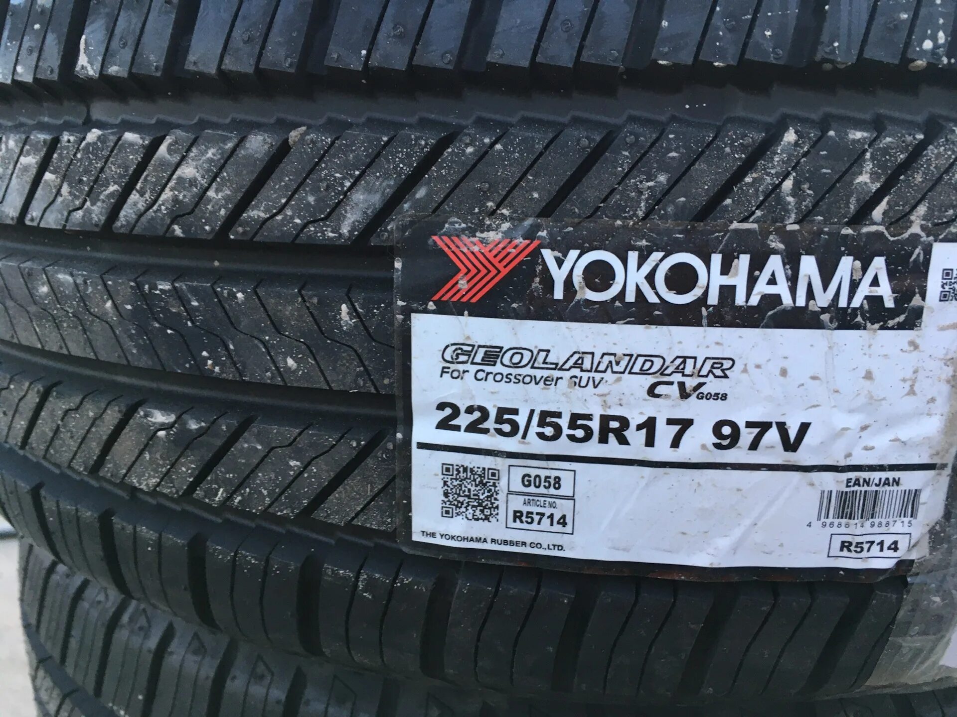 Купить шины yokohama 225 65 r17. Yokohama g058. Шины Йокогама g058. Шины Yokohama Geolandar g058. 225/60r17 Yokohama Geolandar CV g058 99 h.