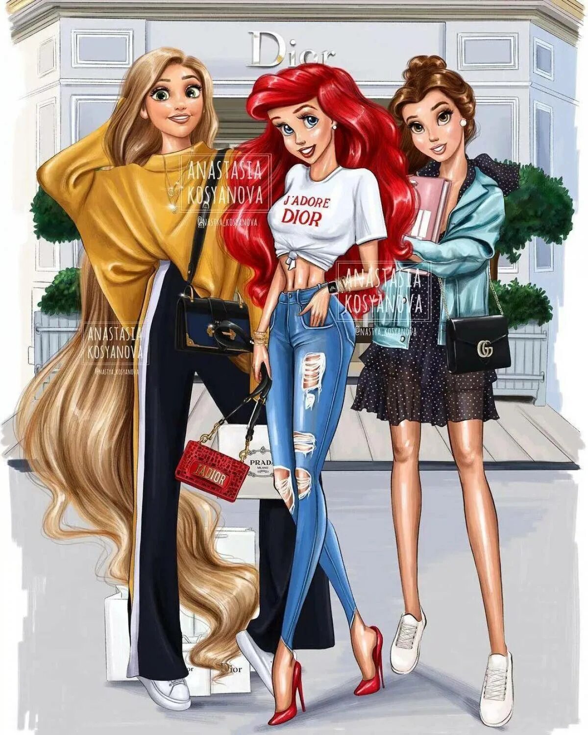 Три девицы современная