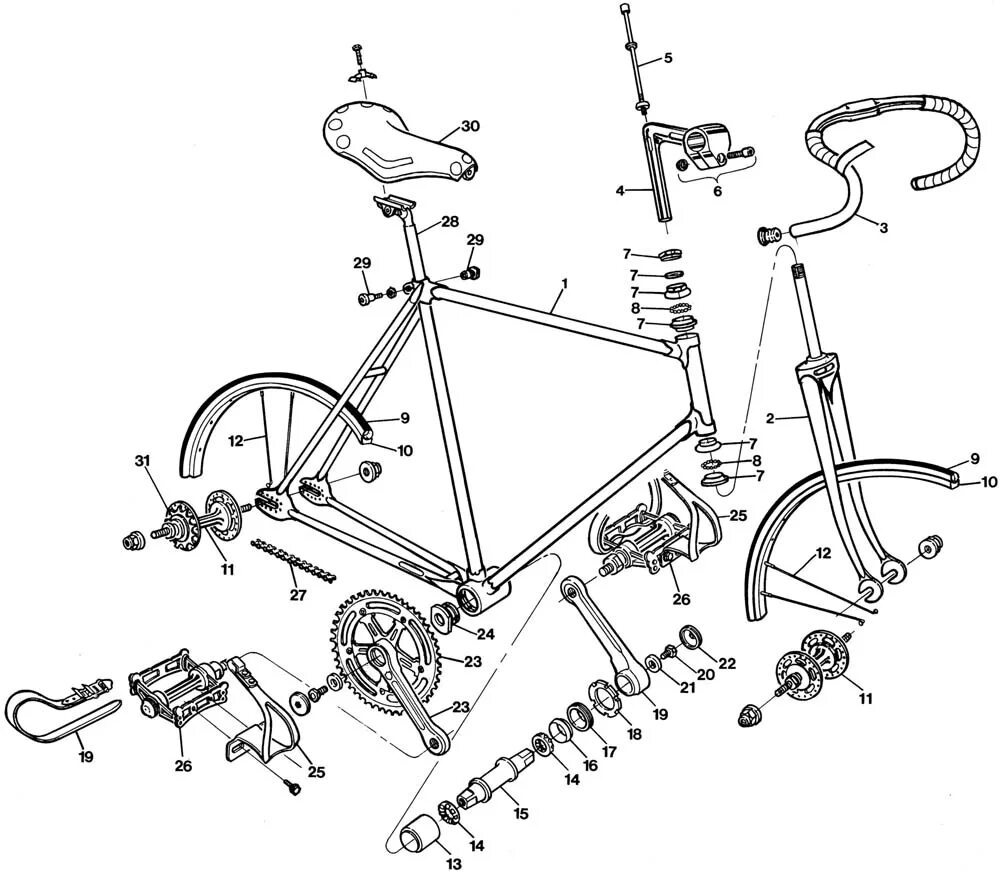 Где собрать велосипед. Схема педального узла велосипеда. Схема каретки педалей велосипеда. Схема сборки каретки велосипеда. Втулка педальная велосипеда чертежи.